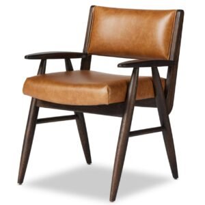 India Leather Wooden Chair