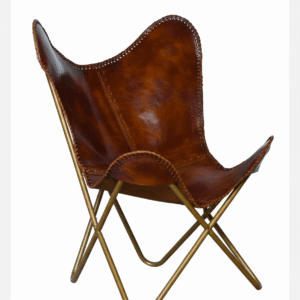 Indian Leather Butterfly Chair