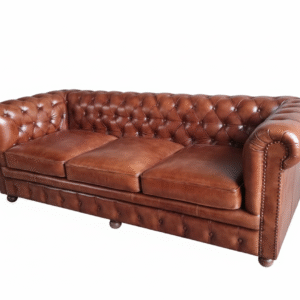 3-Seater Indian Leather Sofa