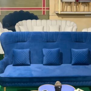 Indian Soft Velvet 3-Seater Sofa