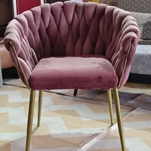 Indian Woven Velvet Dinning  chair