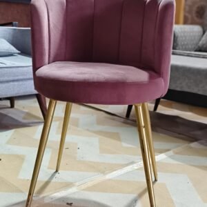 Pinky Velvet Warm Dinning  Chair