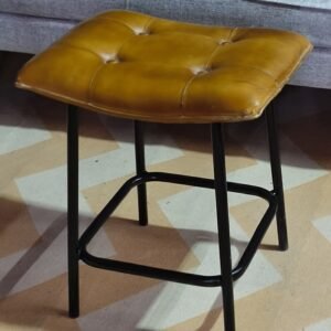 Indian Leather Fine Stool