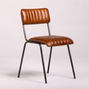 Rock Indian Leather Iron Chair