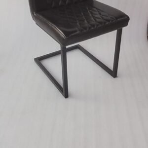 Indian leather Iron Chair