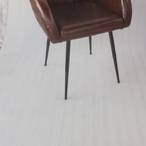 Indian Leather Metal Chair